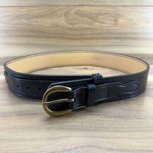 Gould Goodrich Duty Belt 36 Black Leather USA Made